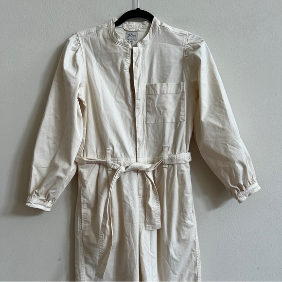 J.Crew • Puff Sleeve Chino Jumpsuit - Picture 3 of 6